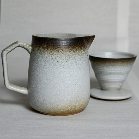 White Pour Over Coffee Set