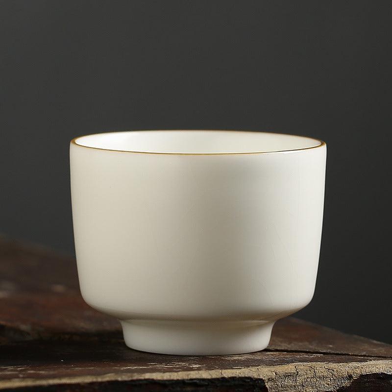 Handmade Retro Ru Kiln Ivory White Master Teacup - Raf LifeStyle