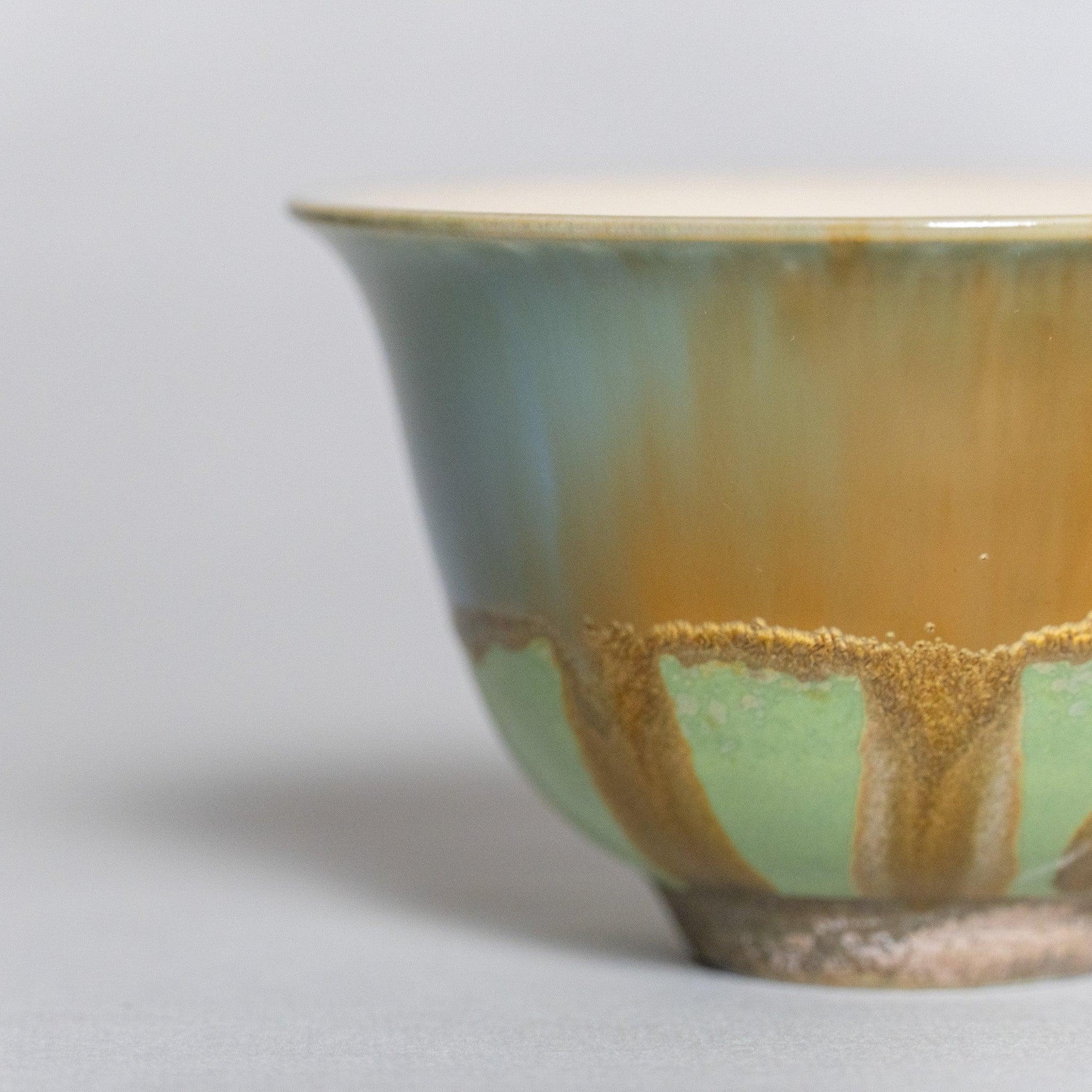 Artisan Jingdezhen Hand-Painted Monet/Morandi Inspired Green Glaze Ceramic Gaiwan - Raf LifeStyle