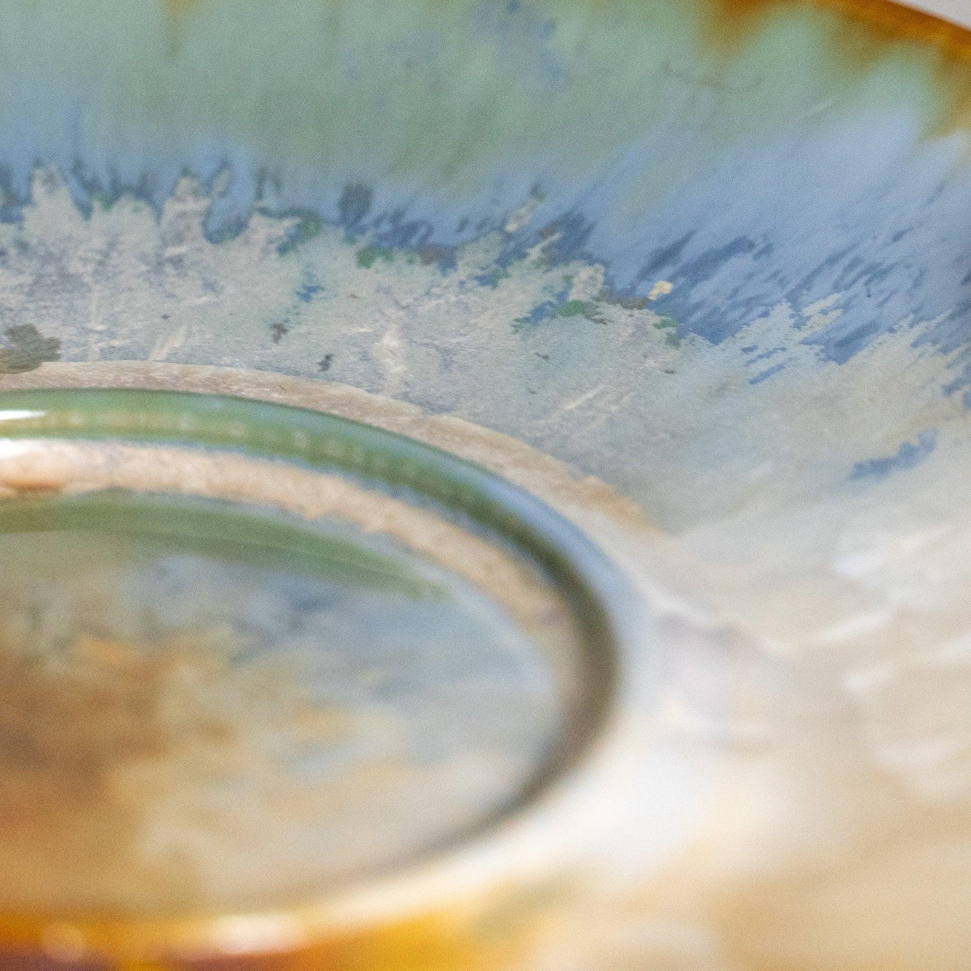 Artisan Jingdezhen Hand-Painted Monet/Morandi Inspired Green Glaze Ceramic Gaiwan - Raf LifeStyle