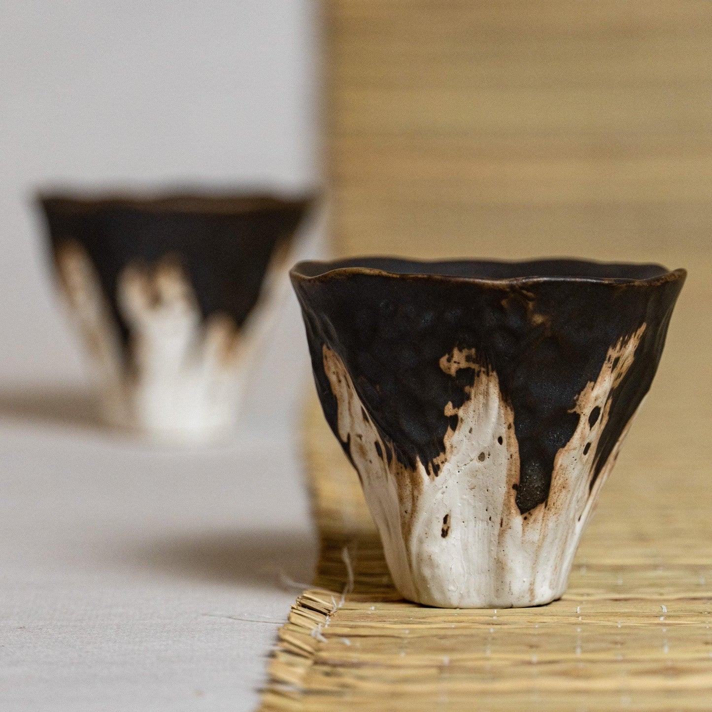 Set of 2, Handmade Vintage Teacup / Sake Cup Set - Raf LifeStyle