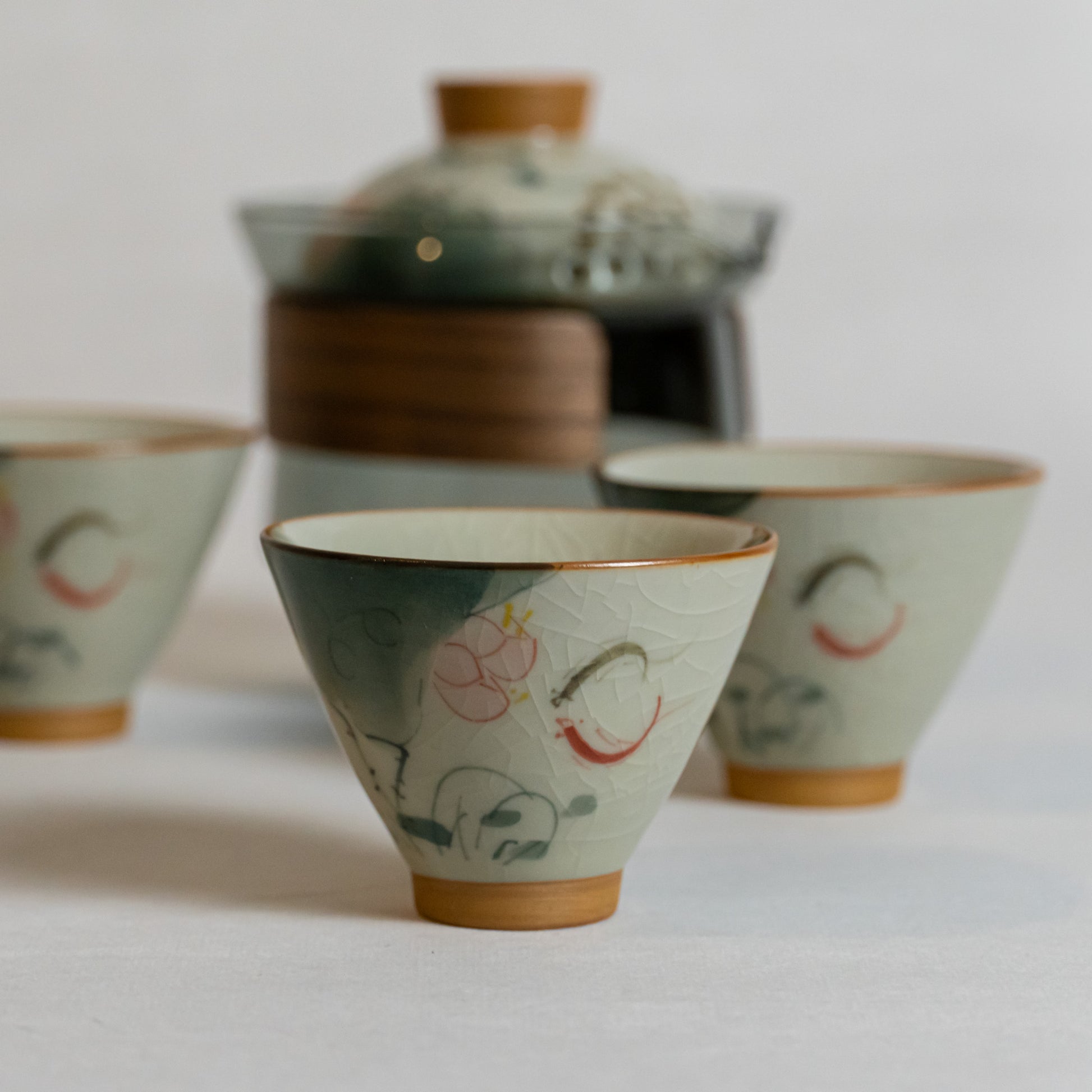 Lotus Floral with Koi Fish 年年有余