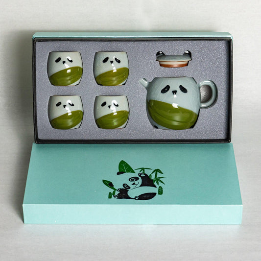 Panda Tea Set (4 cups and 1 teapot)